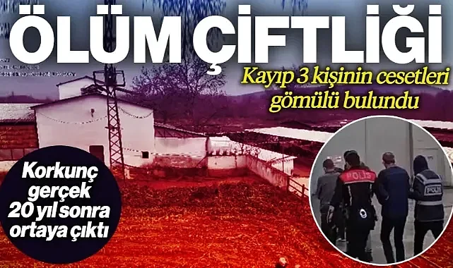Bilecik'te Ölüm Çiftliği: Kayıp 3 Kişinin Cesetleri Gömülü Bulundu! 20 Yıl Sonra Korkunç Gerçek